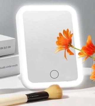 КОСМЕТИЧЕСКОЕ ЗЕРКАЛО, СО СВЕТОДИОДНОЙ ПОДСВЕТКОЙ, БАТАРЕЯ