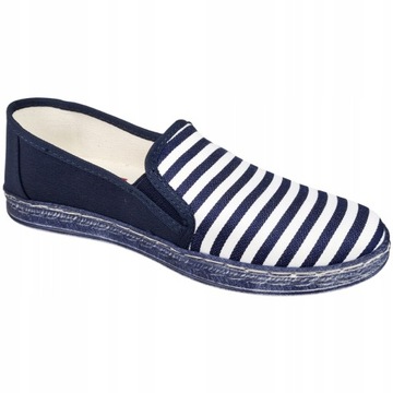 Tenisówki trampki damskie Big Star granatowe espadryle HH276002 38