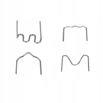 ZSZYWKI 6 RODZAJÓW 600SZT DO ZSZYWACZA PLASTIKU ZGRZEWARKI ZESTAW FALA