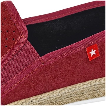 Espadryle damskie Big Star bordowe FF276034 37