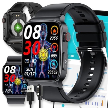 ZEGAREK SMARTWATCH SMARTBAND SPORTOWY PRO PULS SPORT DAMSKI FIT SMS OPASKA