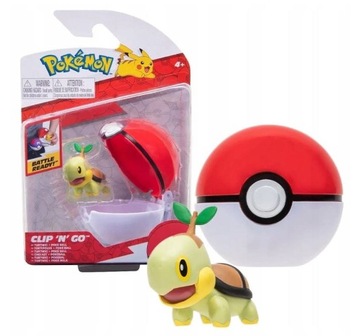 Pokemon POKE BALL Clip N Go Figurka TURTWIG