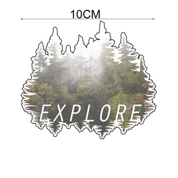NAKLEJKA Odkywaj Las Explore na samochód Naklejki