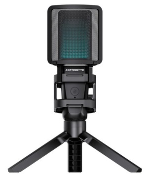 Микрофон AstroByte NOVA BLACK — штатив USB RGB / ИГРОВОЙ / ПОТОКОВЫЙ