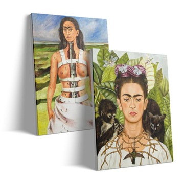 Zestaw obrazów Frida Kahlo Autoportrety (2 szt. po 40x50cm)