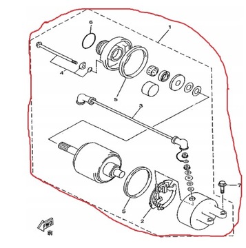 СТАРТЕР ЭЛЕКТРИЧЕСКИЙ СТАРТЕР Quad ATV Linhai Hytrack 400/410S/420cc
