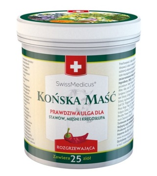 Końska maść rozgrzewająca Na bóle stawów mięśni