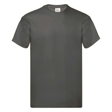 T-SHIRT KOSZULKA FRUIT OF THE LOOM Jasny grafit