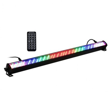 LIGHT4ME BASIC LIGHT BAR LED 8 RGB MKII полоска черного цвета BK + ИК-пульт дистанционного управления