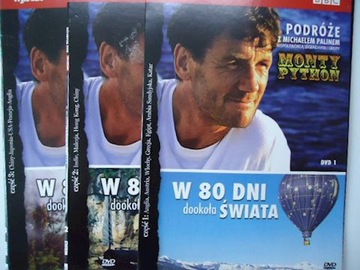 3 DVD - W 80 dni dookoła świata z Michaelem Palinem Monty Python SZYBKA WYS