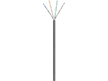 Kabel instalacyjny zewnętrzny (linka) CAT 6 U/UTP CCA 100m czarny