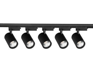 Oświetlenie Szynowe 5x Lampa Reflektor 20W 6000K Szynoprzewód 3m 1-Fazowy
