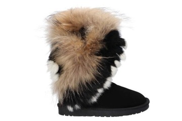 WD840 СНЕЖНЫЕ БОТИНКИ EMU ЗИМНЯЯ ОБУВЬ НА КОЖАНОМ МЕХЕ 37