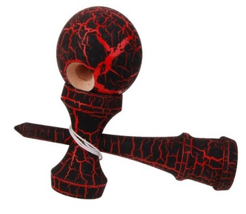 KENDAMA DREWNIANA JAPOŃSKA GRA ZRĘCZNOŚCIOWA BLACK