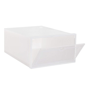 КОРОБКА-КОНТЕЙНЕР-ОРГАНИЗАТОР ДЛЯ ОБУВИ С КЛАПАНОМ ДЛЯ ГАРДЕРОБА 31х21,5х12,5 см