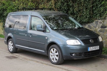 Volkswagen Caddy III Furgon 1.9 TDI 105KM 2008 VW Caddy 1,9 TDI Maxi 7 osobowy DSG Zarejestrowany