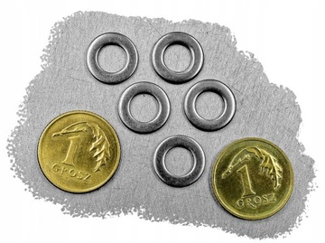 M2,5 PODKŁADKA PŁASKA NIERDZEWNA INOX A2 125 (100)
