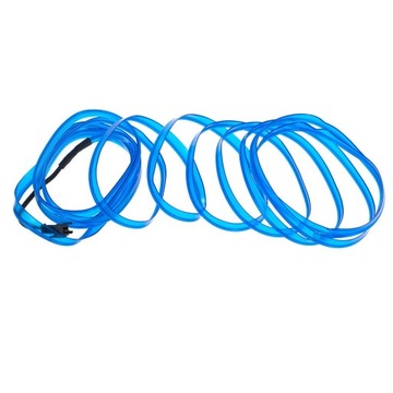 Светодиодное окружающее освещение для автомобиля/автомобильный USB/лента 12В синяя 5м