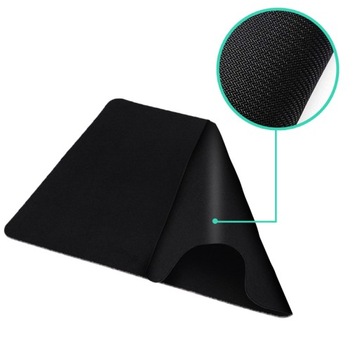 КОВРИК ДЛЯ ОФИСНОЙ ИГРОВОЙ МЫШИ, ЧЕРНЫЙ