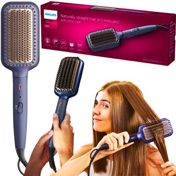 Szczotka prostująca PHILIPS do włosów z JONIZACJĄ prostownica nagrzewająca