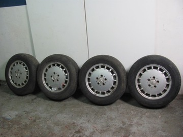 Mercedes W124 Koła felgi Gullideckel 6,5Jx15 ET48