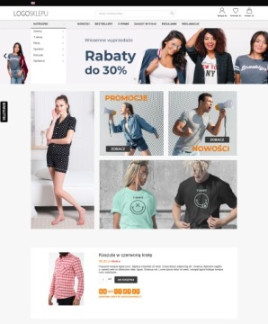 SKLEP INTERNETOWY + SZABLON PREMIUM 004 + SERWER 12mcy + SSL + DOMENA