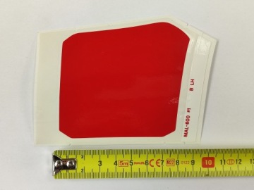 НАКЛЕЙКА БОКОВАЯ Л. ВЕРХНЯЯ HONDA CBR600F HURRICANE 1999 64241MBW300ZB