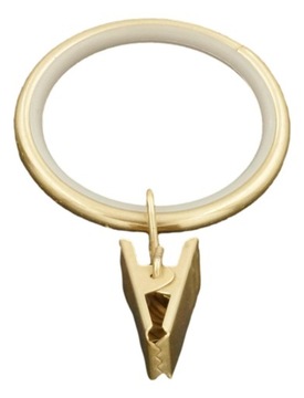 Кольцо SILENT 37мм с лягушкой, ЗОЛОТАЯ ЛАТУНЬ, 10 шт.