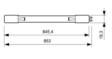 Люминесцентная лампа UVC - PHILIPS TUV 36T5 HO 4P SE