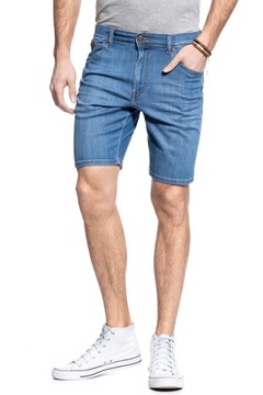 WRANGLER SZORTY MĘSKIE TEXAS SHORT LITE BLUE W11CQ187W W32