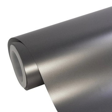 Автомобильная ФОЛЬГА Жемчужный Сатин ГРАФИТ СЕРЫЙ 152x50