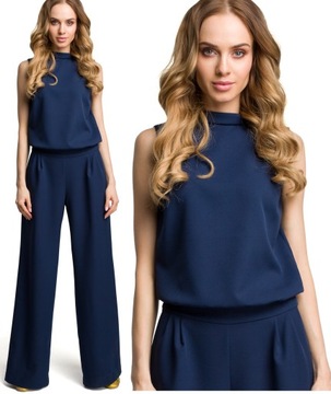 ELEGANCKI KOMBINEZON DAMSKI Z SZEROKIE SPODNIE