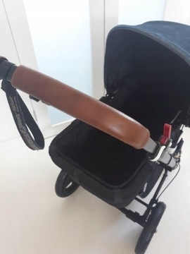 Кожаный чехол на ручку для Bugaboo Cameleon 3/3plus, версия со шнуровкой