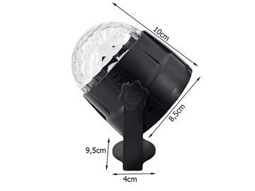 ПРОЕКТОР DISCO BALL, СВЕТОДИОДНЫЙ ОТРАЖАТЕЛЬ RGB