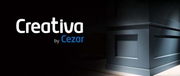 НАПОЛЬНАЯ ПОЛОСКА белая LPC-33 Creativa. Плинтус