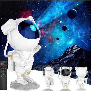 PROJEKTOR GWIAZD NIEBA LED LAMPKA NOCNA ASTRONAUTA