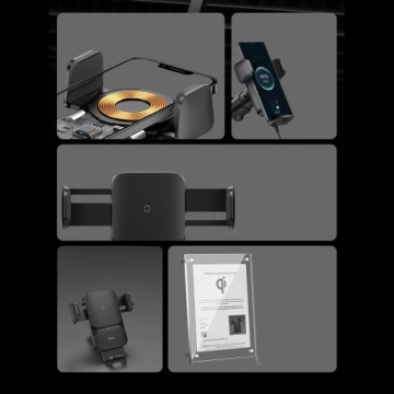 ИНДУКТИВНОЕ ЗАРЯДНОЕ УСТРОЙСТВО BASEUS ДЛЯ АВТОМОБИЛЬНОГО ОКНА КОКПИТ 15 Вт