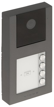 S11-4 - Czteroabonentowa stacja bramowa z kamerą i czytnikiem RFID