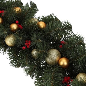 GIRLANDA CHOINKOWA ŚWIĄTECZNA 195 CM SZTUCZNA