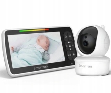 Elektroniczna Niania KAMERA NA ŻYWO LCD Tryb nocny Termometr HD 5 cali