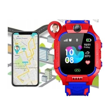 SMARTWATCH Zegarek dla dziecka SIM PL IP67 Q19 czerwony