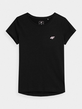 4F ФУТБОЛКА ДЛЯ ДЕВОЧЕК БАЗОВАЯ ФУТБОЛКА ИЗ ХЛОПКА