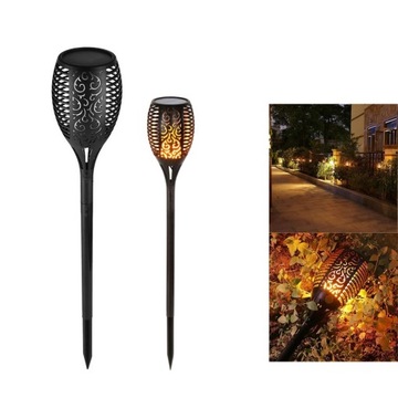 LAMPA SOLARNA LED LATARNIA POCHODNIA WBIJANA 57cm