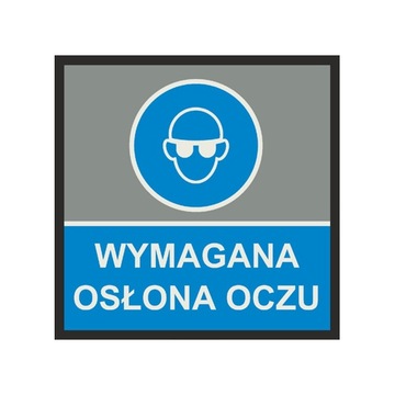 Mata podłogowa WYMAGANE OKULARY OCHRONNE 85x85 cm
