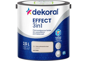 DEKORAL EFFECT 3W1 Zdecydowanie Beż 24 2.5L