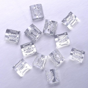 3x100x Дреды Бусины Украшения Подвески Металл для аксессуаров для волос 3 шт.