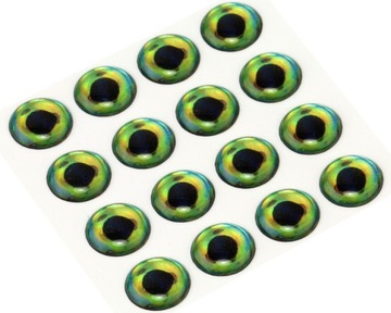 3D Epoxy Fish Eyes 6mm-15mm SY-224512 Dorado 12mm