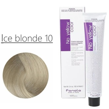 Fanola No Yellow Color Farba 100ml kolor 10 ICE