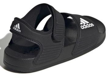 Детские спортивные сандалии Adidas на липучке черные ADILETTE GW0344, размер 30