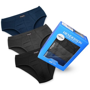 3x HENDERSON slipy męskie majtki 100% bawełniane mix *XL